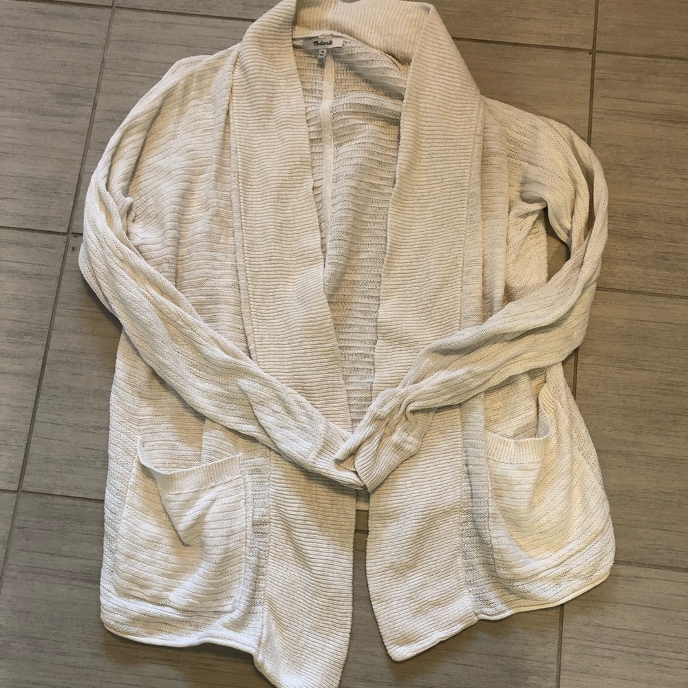 Cream Madewell Cardigan, Good Used Condition